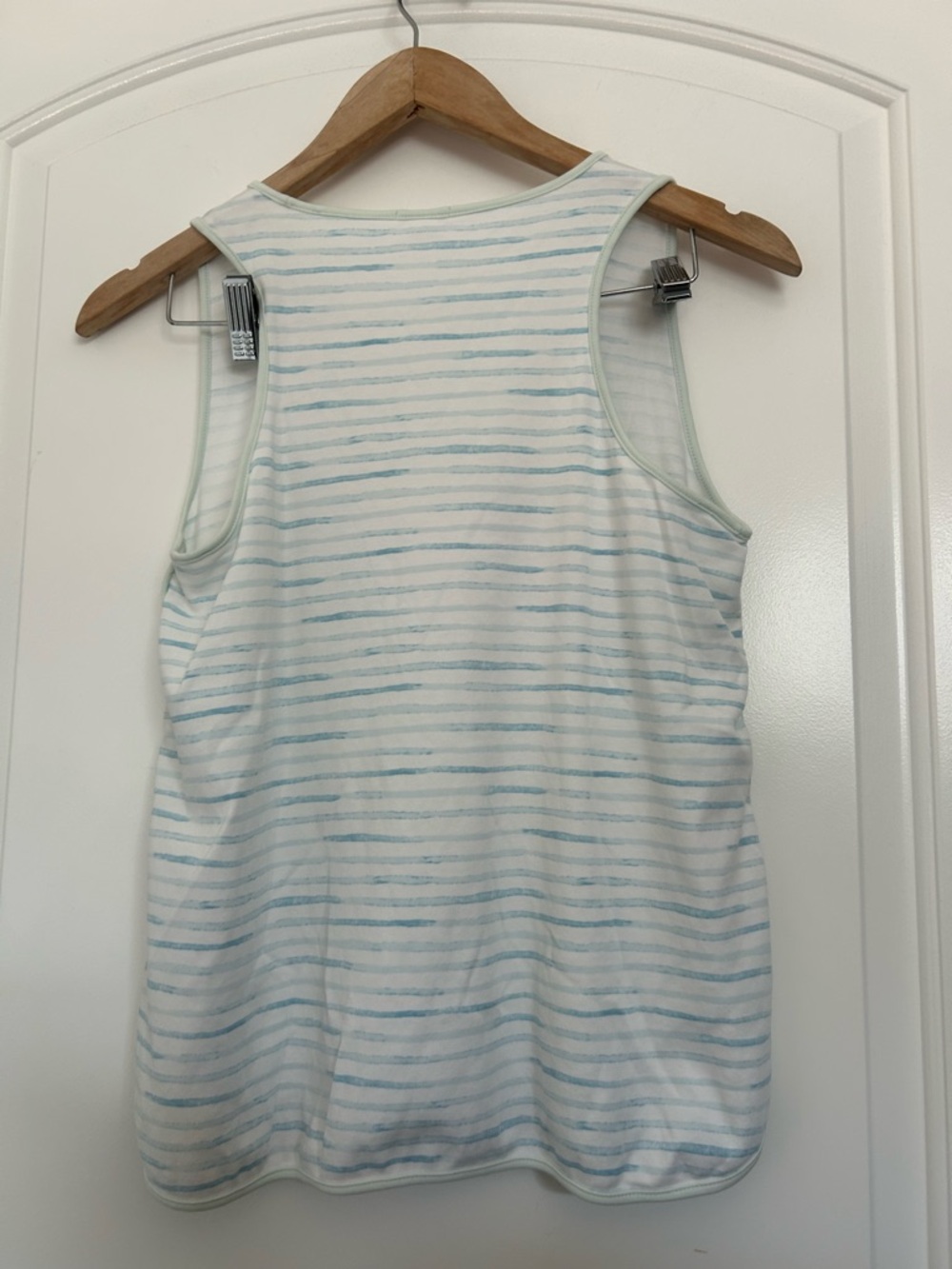 Striped Tank & Short Pajama Set - Mint/White - Picture 3 of 11